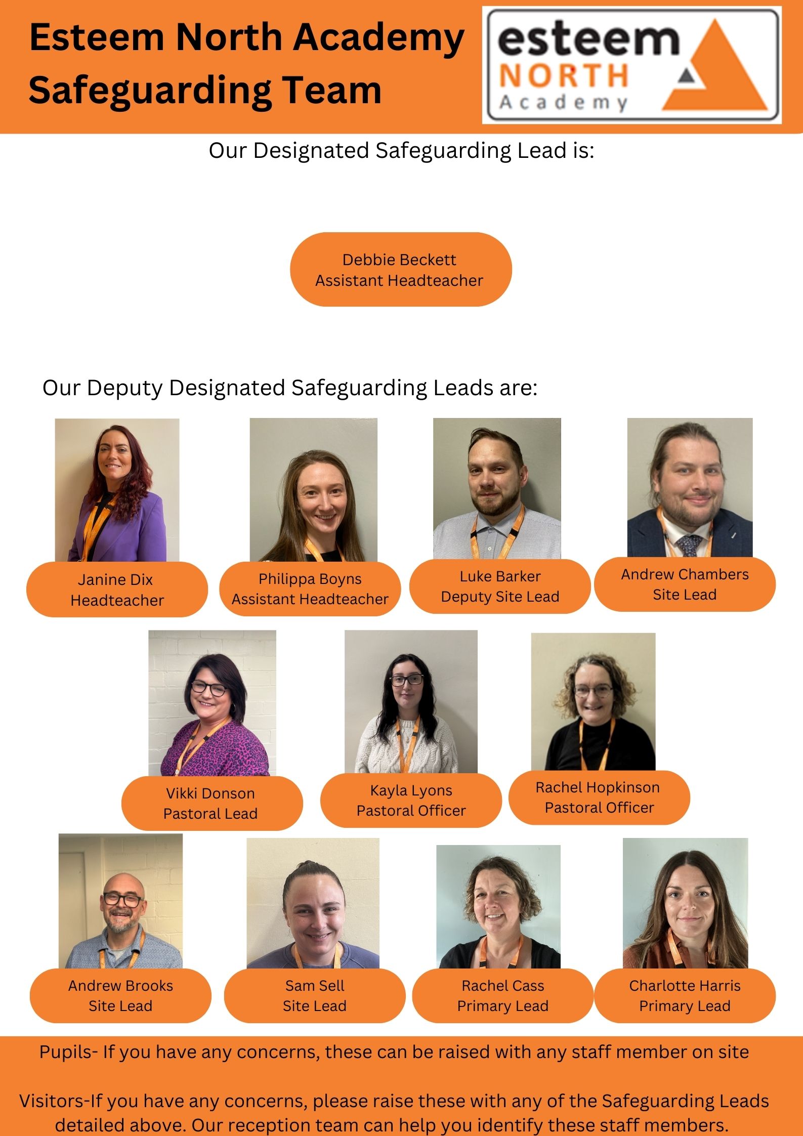 The Safeguarding Leads in our academy are